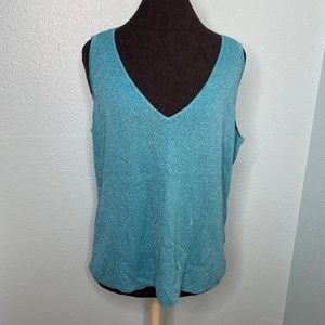 New D.F.A New York Blue Tank Top Blouse
